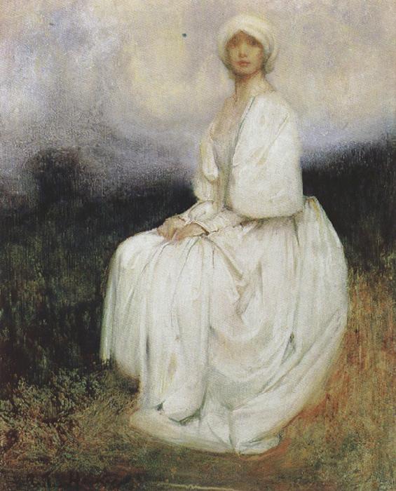 Arthur hacker,R.A. The Girl in White (mk37)